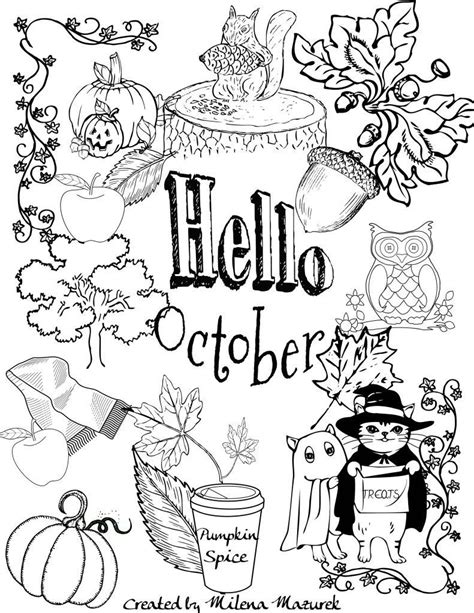 october coloring pages for adults|free printable october coloring pages.